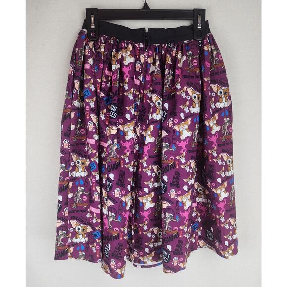 Unique Vintage Skirt Womens 4 Gremlins Movie Mogwai Gizmo Fun Corpcore Swing - Picture 5 of 11